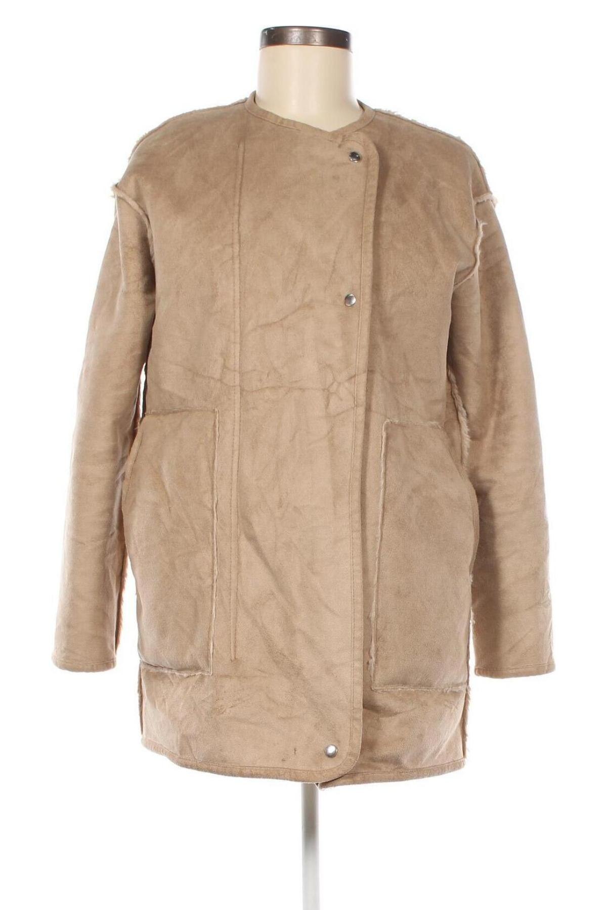 Damenmantel Pull&Bear, Größe M, Farbe Beige, Preis € 4,47