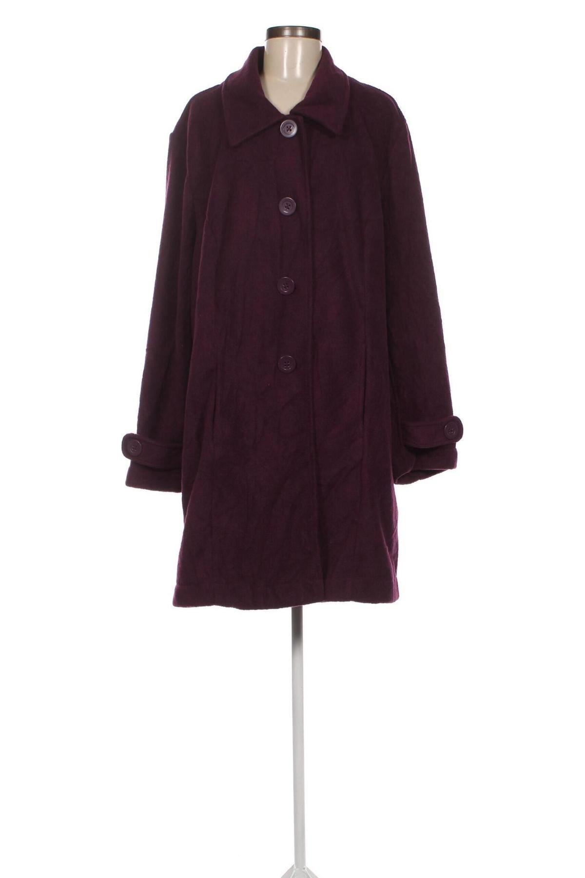 Γυναικείο παλτό Roaman`s, Μέγεθος 3XL, Χρώμα Βιολετί, Τιμή 13,24 €