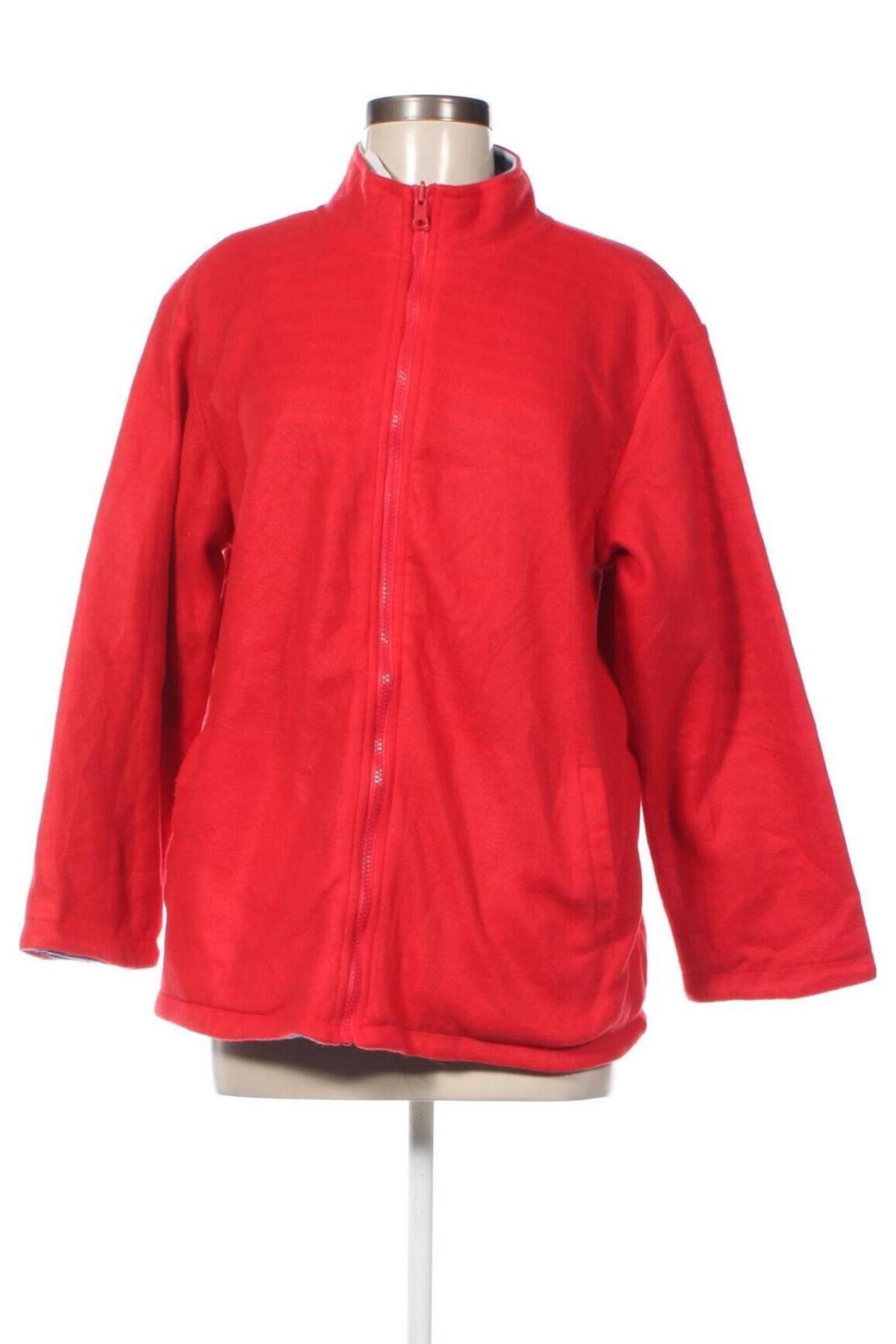 Γυναικεία ζακέτα fleece, Μέγεθος L, Χρώμα Κόκκινο, Τιμή 5,31 €