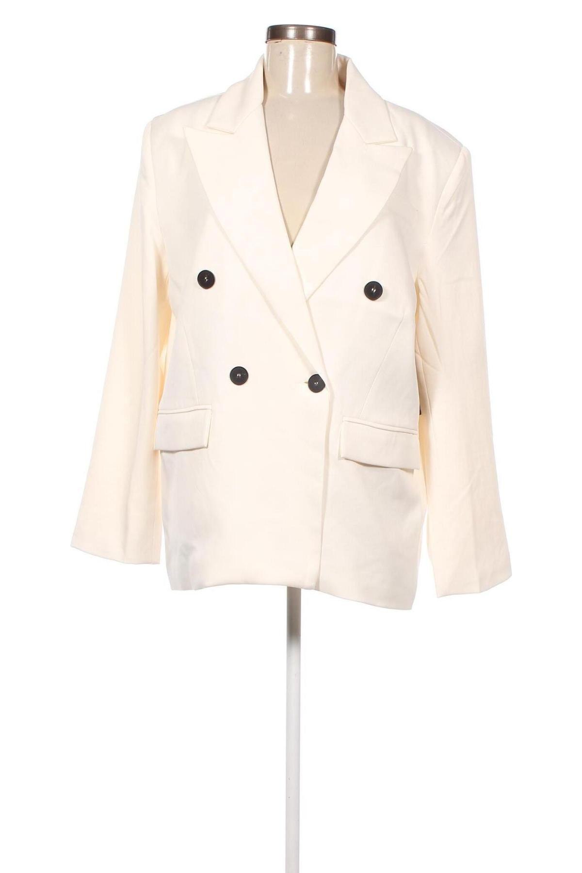 Γυναικείο σακάκι NA-KD, Μέγεθος S, Χρώμα Εκρού, Τιμή 25,93 €