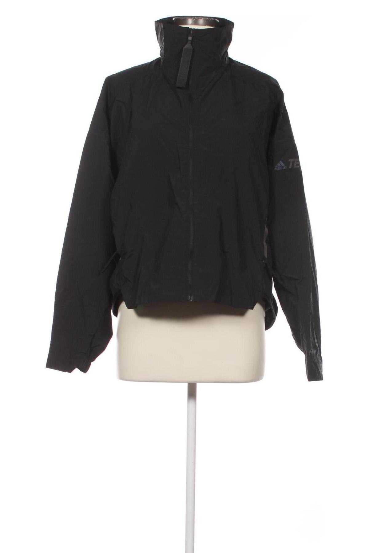 Γυναικείο μπουφάν αθλητικό Adidas, Μέγεθος L, Χρώμα Μαύρο, Τιμή 61,60 €