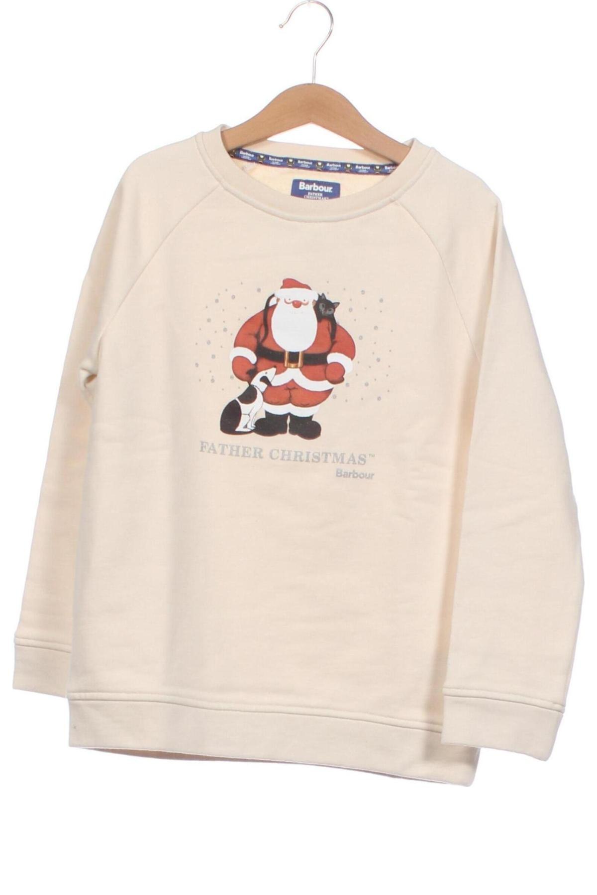 Kinder Shirt Barbour, Größe 10-11y/ 146-152 cm, Farbe Ecru, Preis 71,65 €