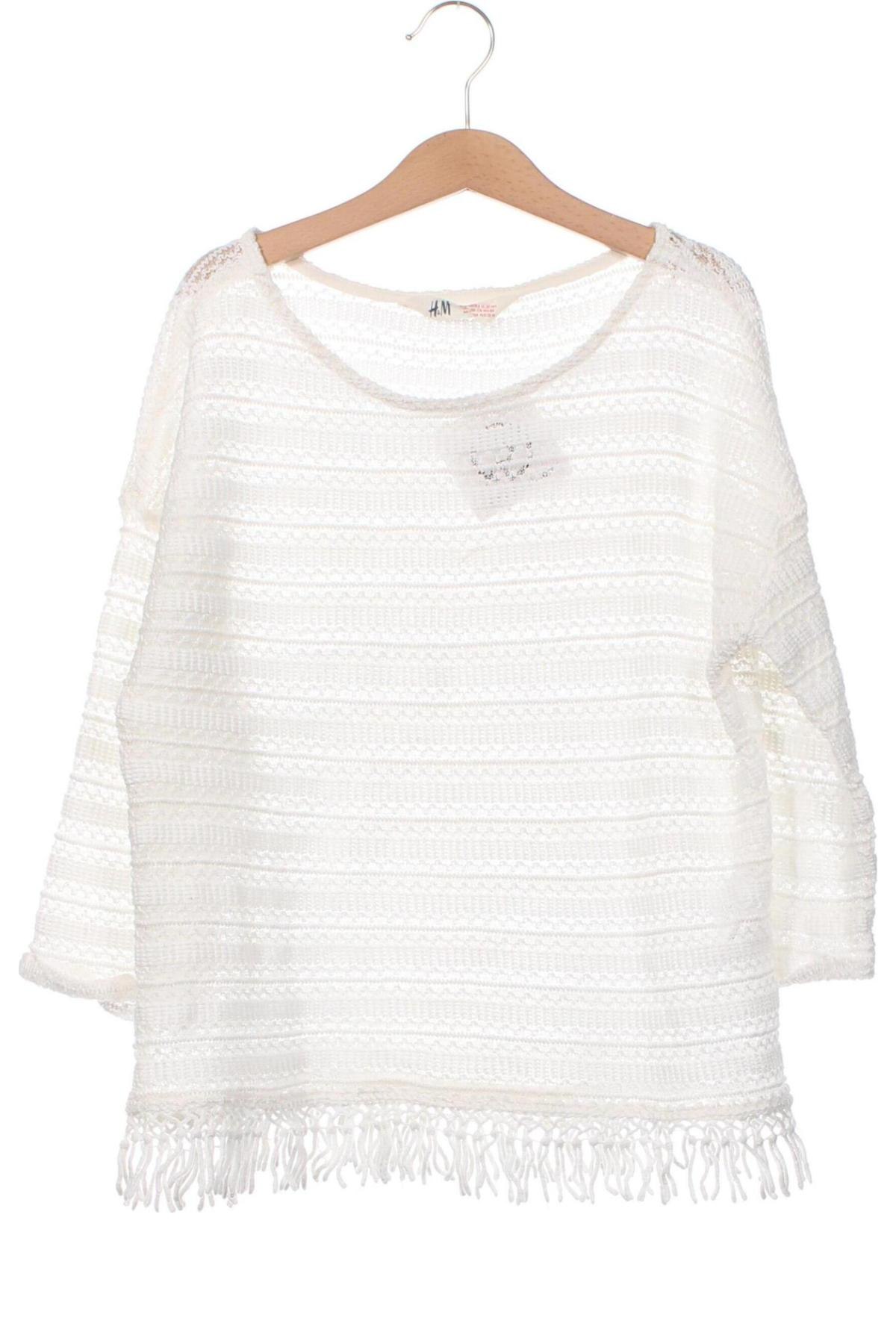 Детска блуза H&M, Размер 12-13y/ 158-164 см, Цвят Бял, Цена 24,00 лв.