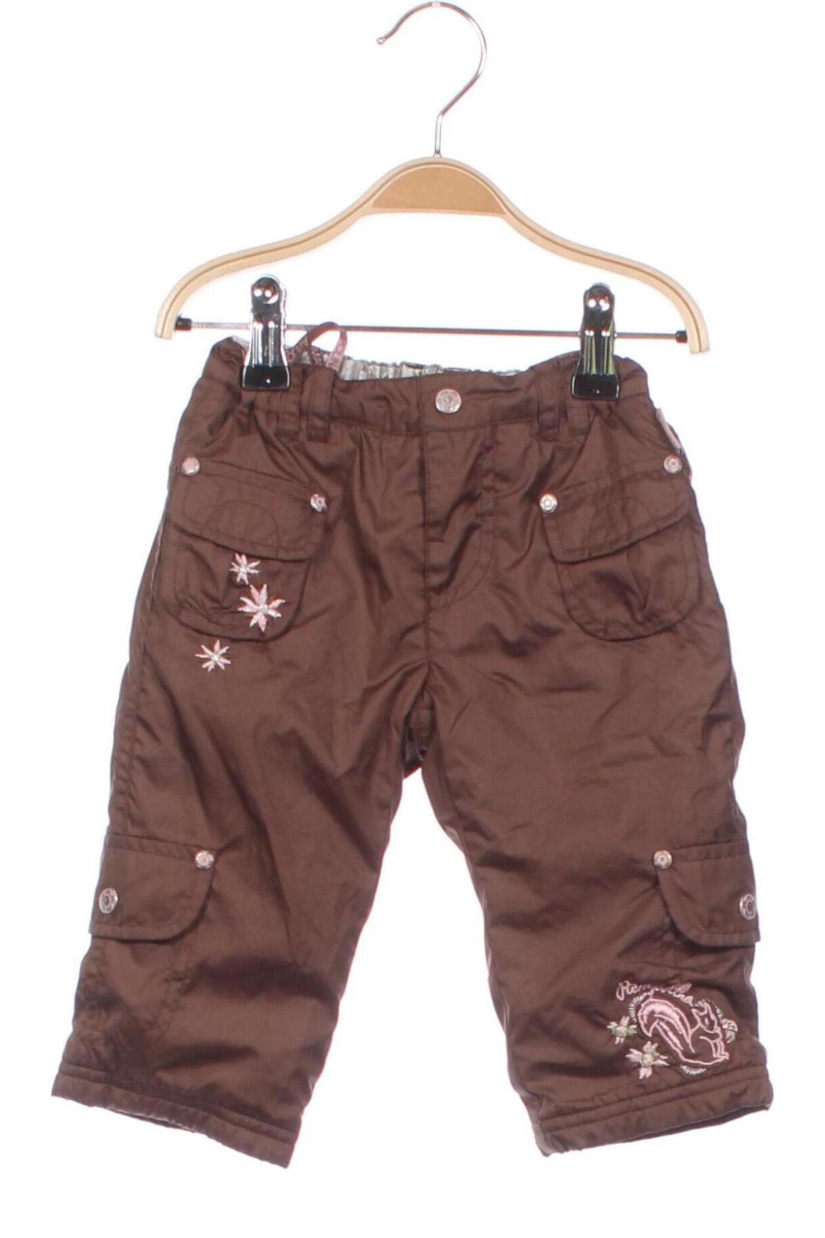 Детски панталон за зимни спортове Pampolina, Размер 6-9m/ 68-74 см, Цвят Кафяв, Цена 8,40 лв.