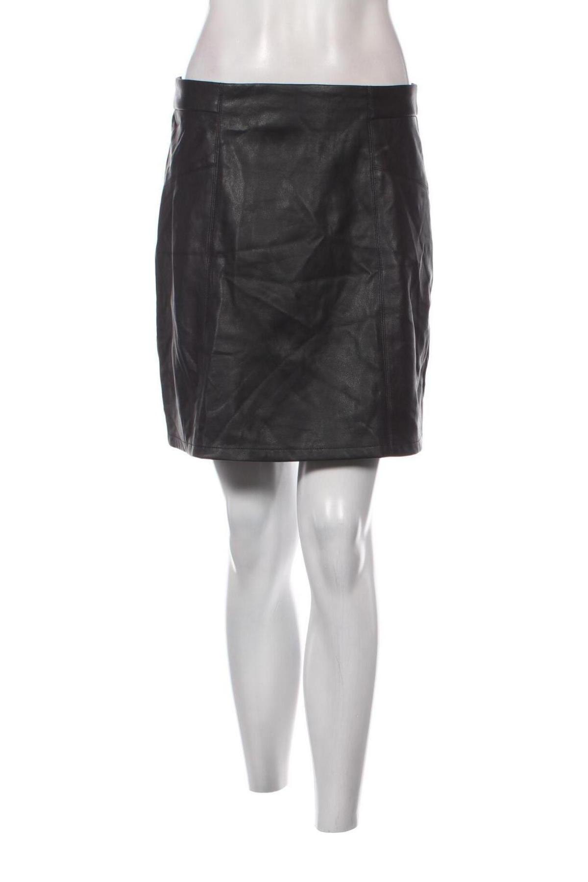 Δερμάτινη φούστα Amisu, Μέγεθος M, Χρώμα Μαύρο, Τιμή 2,87 €