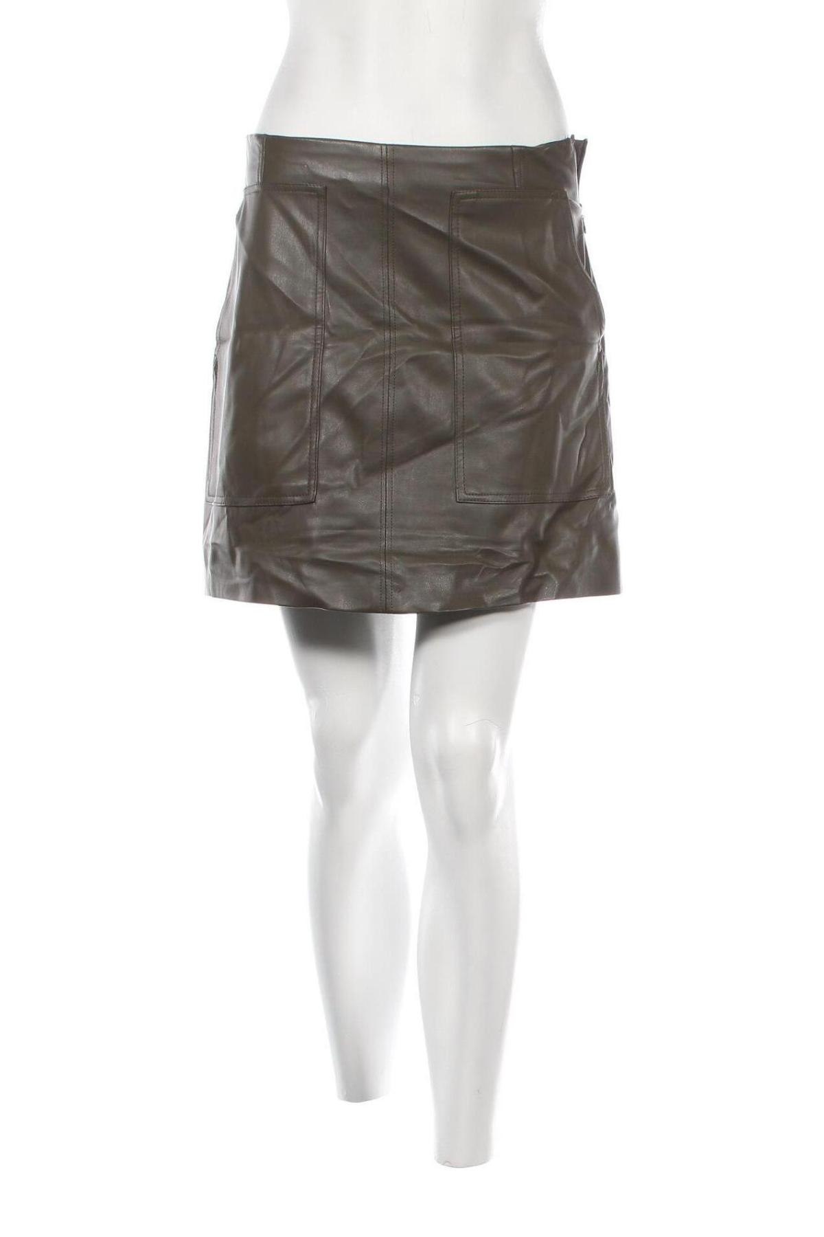 Kožená sukňa  H&M, Veľkosť M, Farba Zelená, Cena  2,63 €