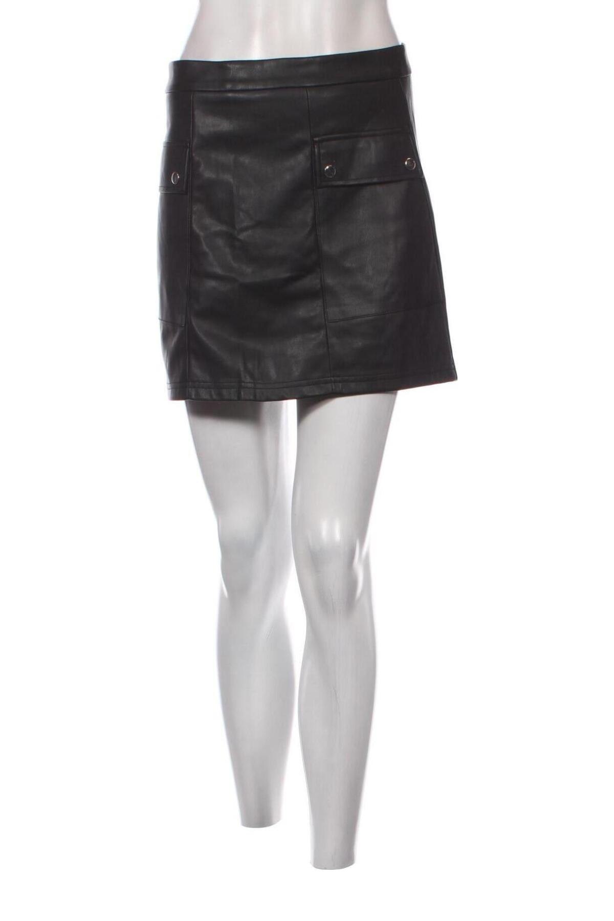 Δερμάτινη φούστα Sinsay, Μέγεθος S, Χρώμα Μαύρο, Τιμή 4,74 €
