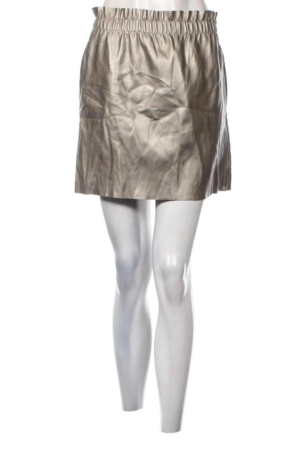 Lederrock Zara Knitwear, Größe S, Farbe Beige, Preis 2,78 €