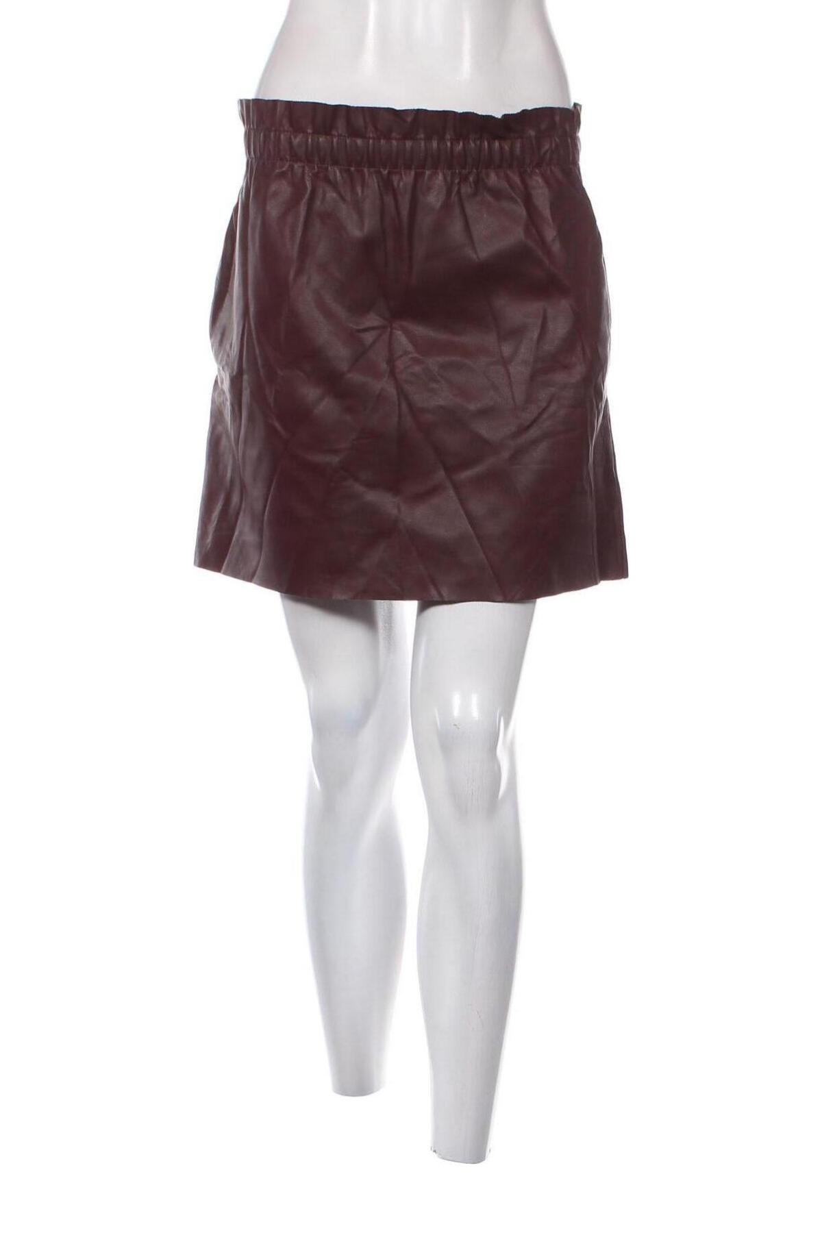 Δερμάτινη φούστα Zara Knitwear, Μέγεθος S, Χρώμα Κόκκινο, Τιμή 2,60 €