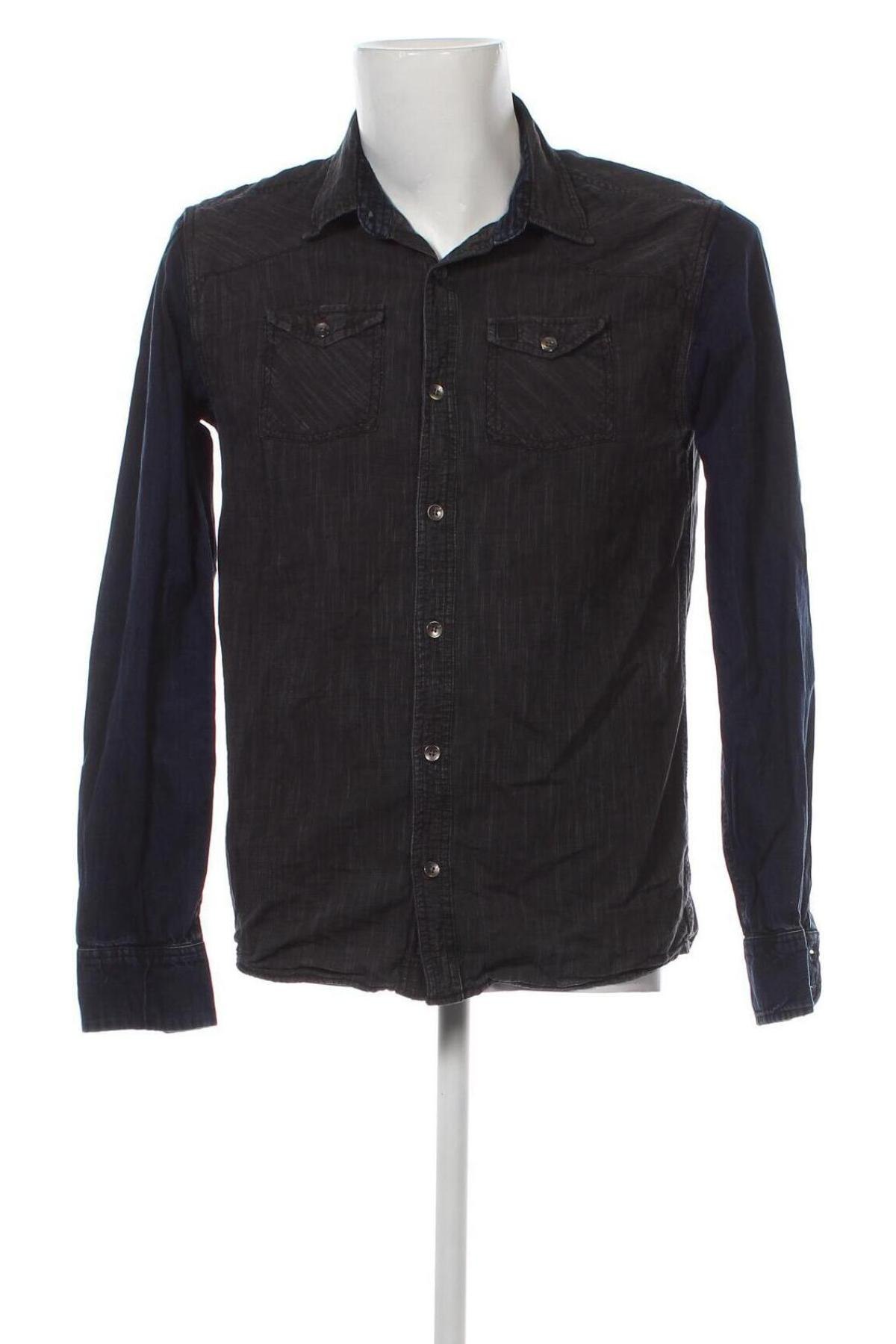 Ανδρικό πουκάμισο, Μέγεθος M, Χρώμα Γκρί, Τιμή 2,87 €