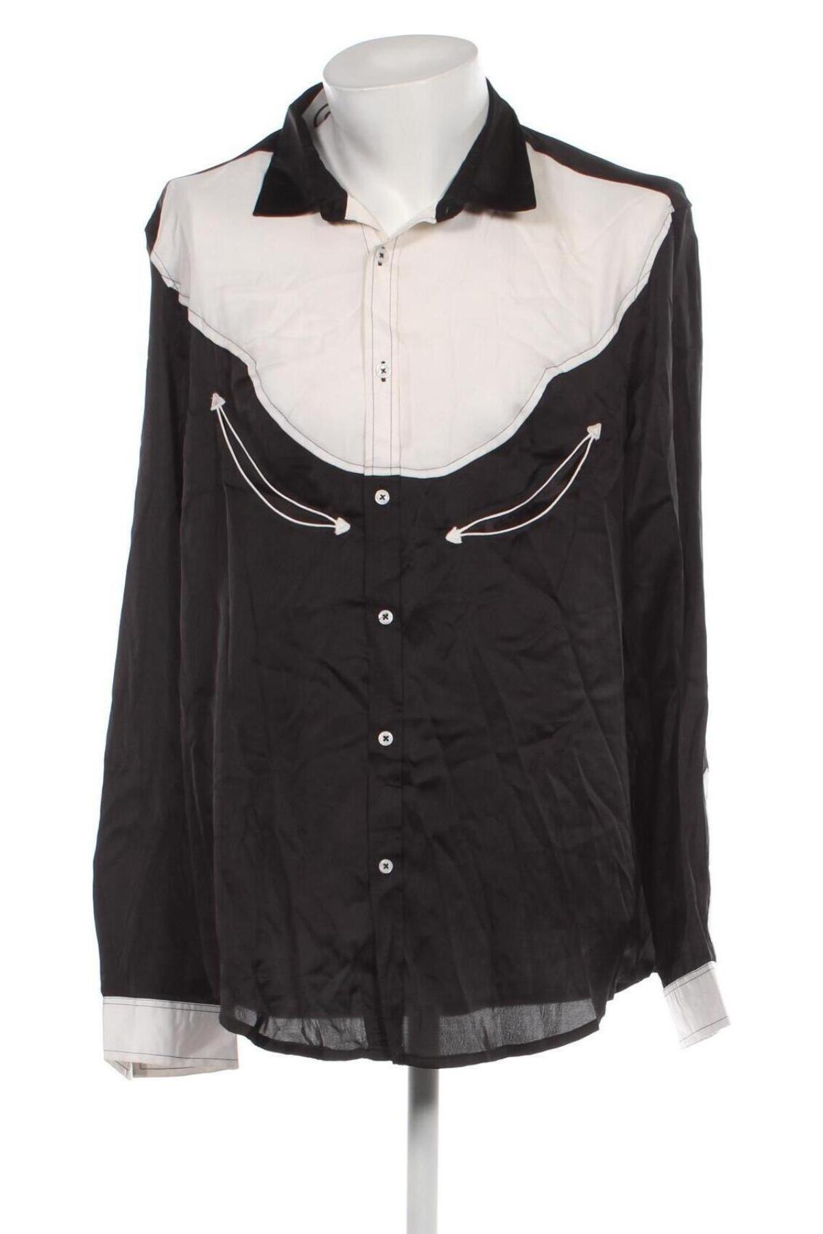 Ανδρικό πουκάμισο ASOS, Μέγεθος XXL, Χρώμα Μαύρο, Τιμή 8,54 €