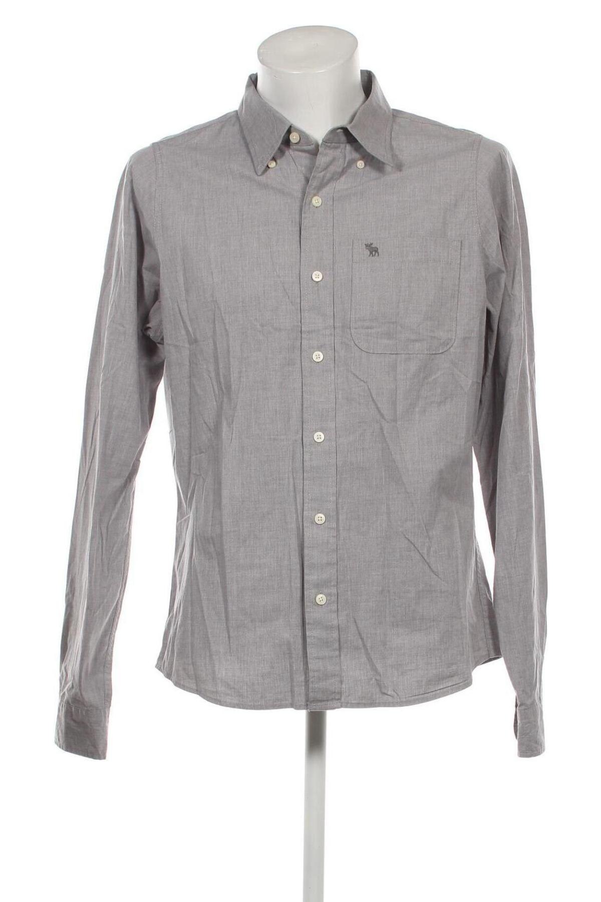 Мъжка риза Abercrombie & Fitch, Размер XL, Цвят Сив, Цена 117,00 лв.