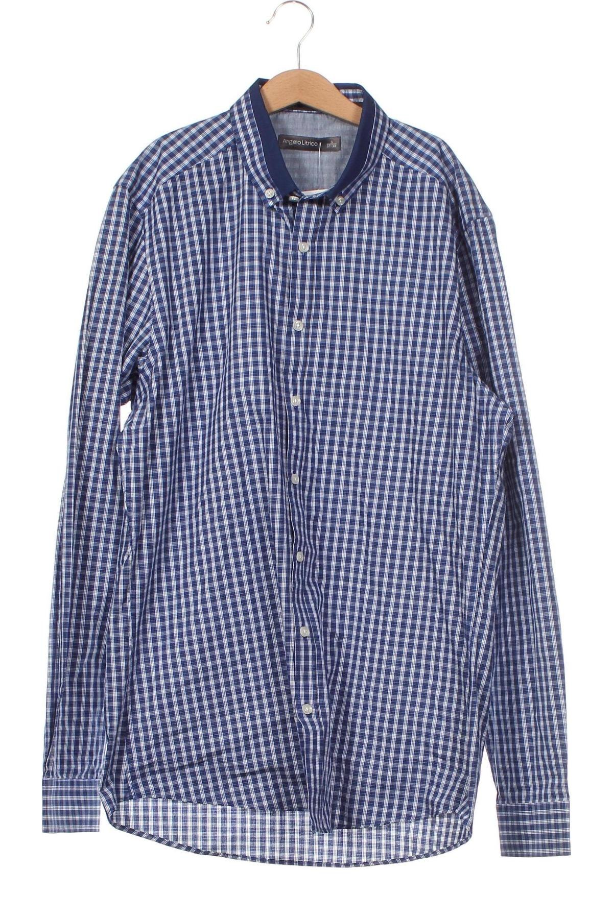Мъжка риза Angelo Litrico, Размер S, Цвят Син, Цена 4,35 лв.
