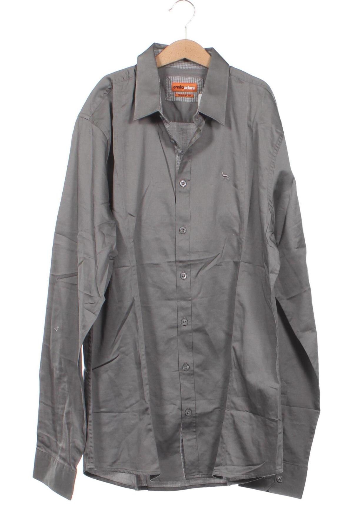 Мъжка риза Emilio Adani, Размер M, Цвят Сив, Цена 122,00 лв.