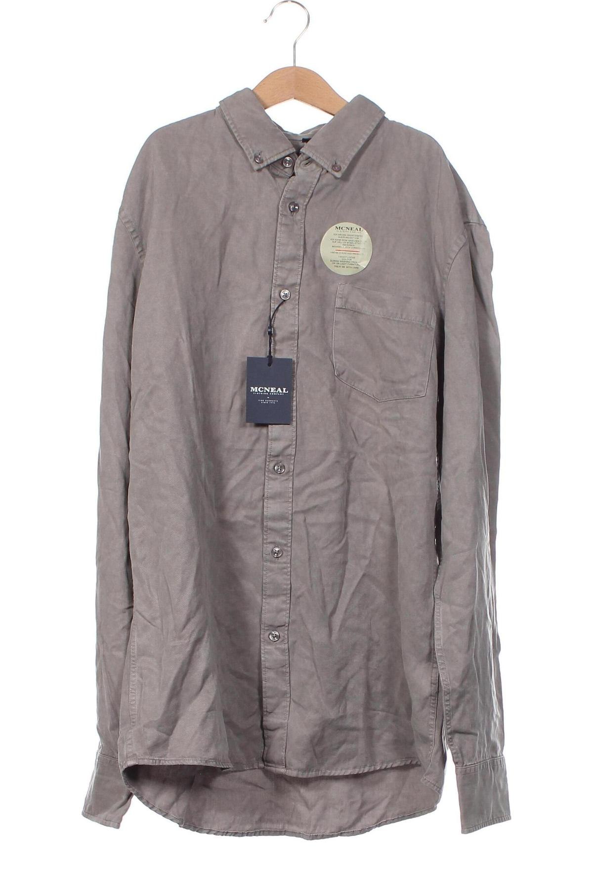 Ανδρικό πουκάμισο McNeal, Μέγεθος S, Χρώμα Γκρί, Τιμή 10,39 €