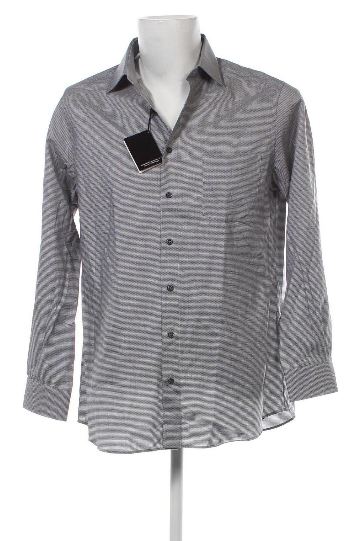 Ανδρικό πουκάμισο Walbusch, Μέγεθος M, Χρώμα Γκρί, Τιμή 72,37 €