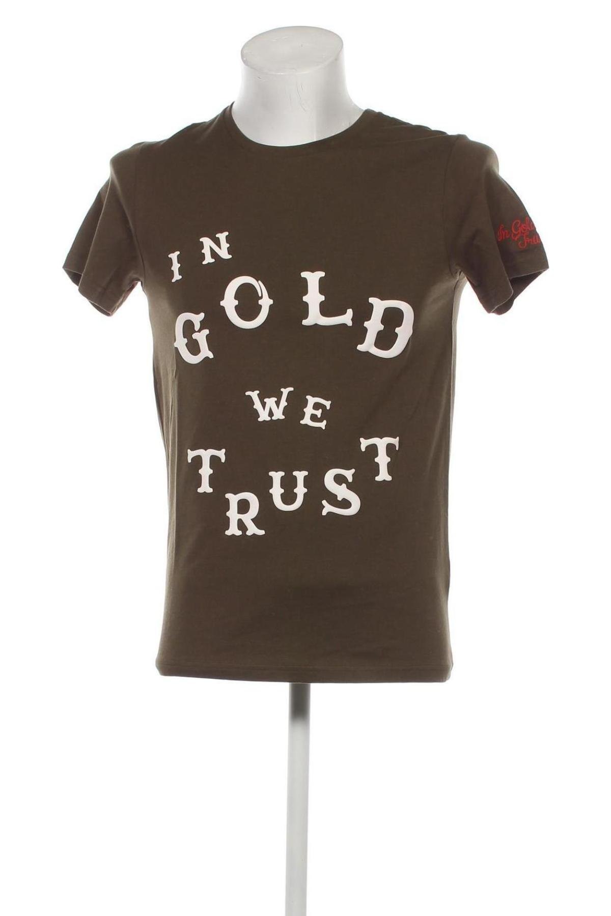 Pánske tričko  In Gold We Trust, Veľkosť XS, Farba Zelená, Cena  5,63 €