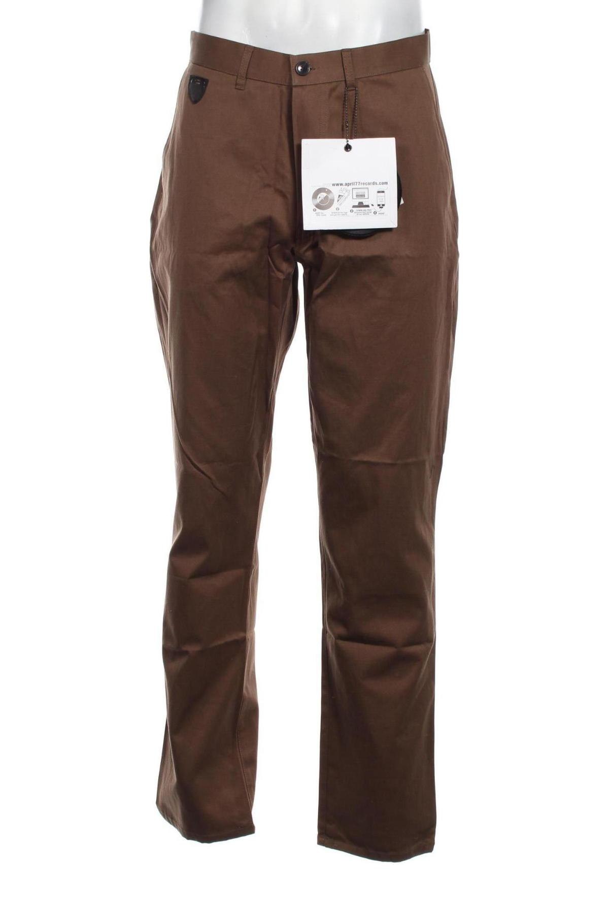 Мъжки панталон April 77, Размер L, Цвят Кафяв, Цена 132,00 лв.