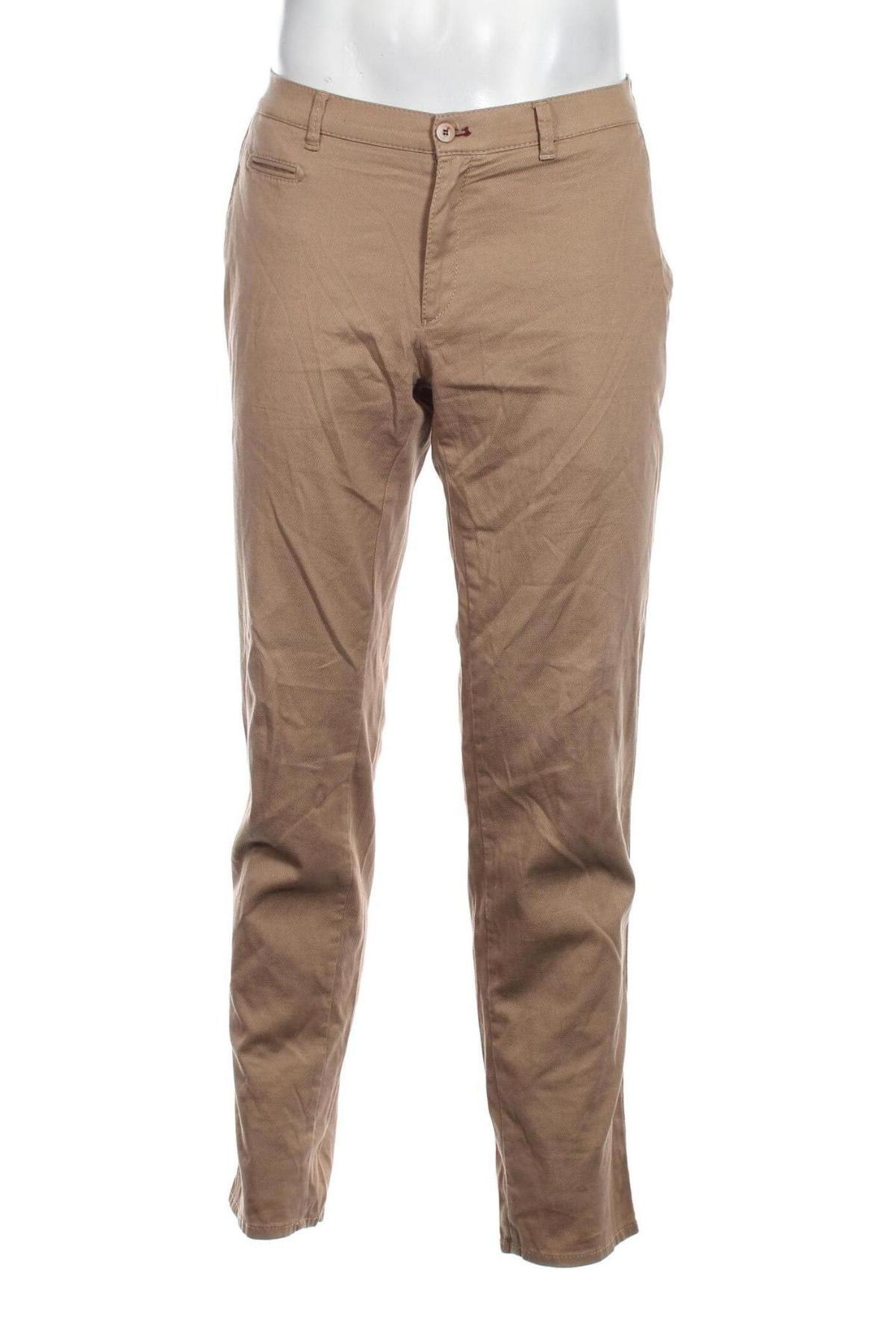 Мъжки панталон Brax, Размер M, Цвят Бежов, Цена 45,08 лв.
