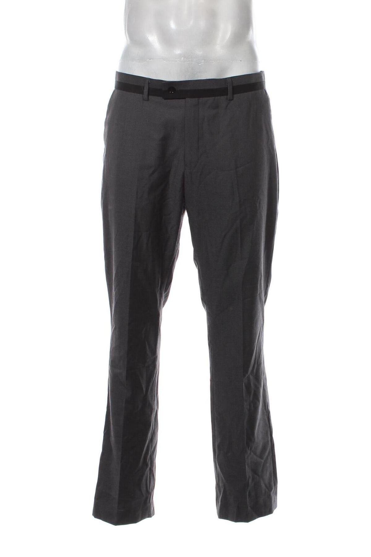 Ανδρικό παντελόνι Fitted, Μέγεθος L, Χρώμα Γκρί, Τιμή 3,46 €