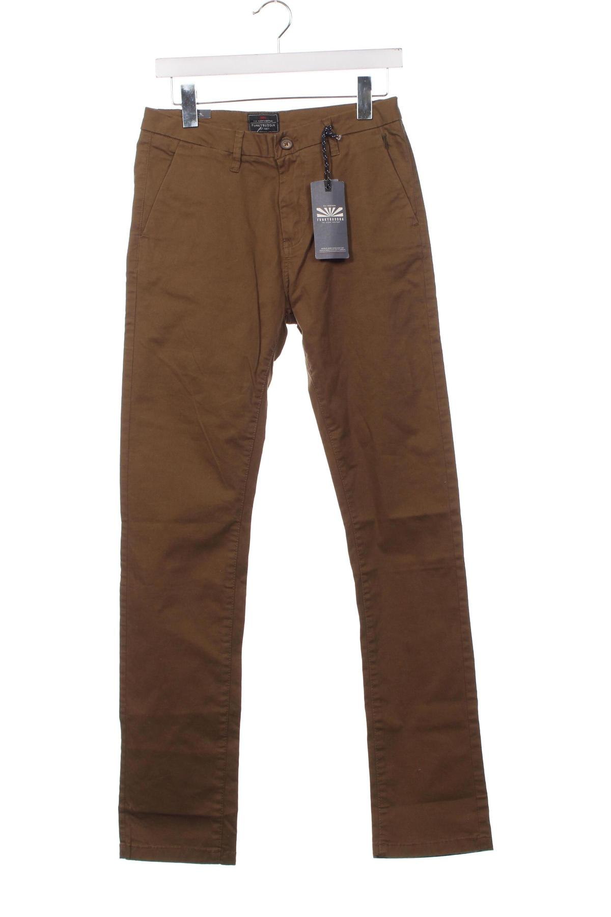 Мъжки панталон Funky Buddha, Размер S, Цвят Кафяв, Цена 22,62 лв.