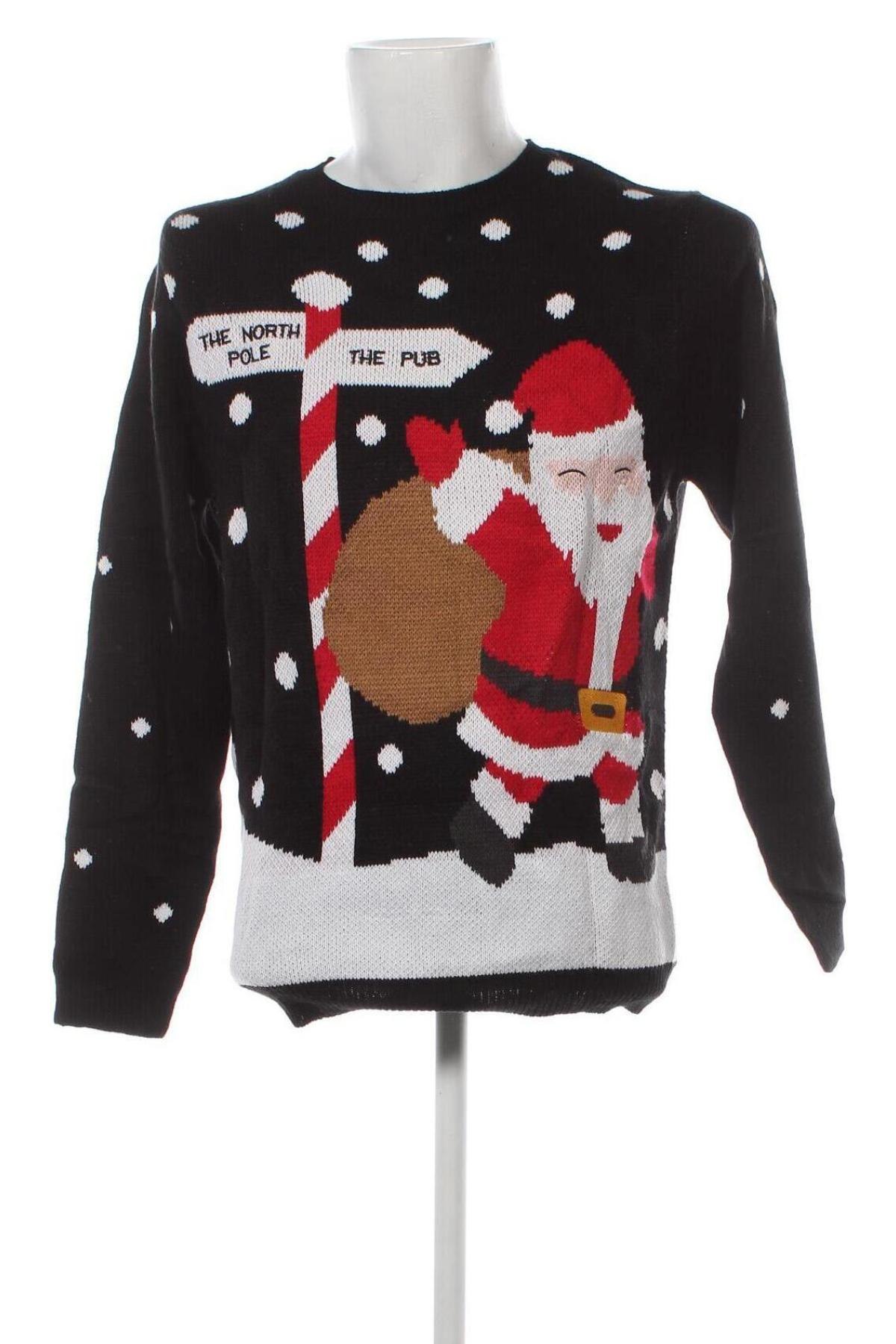 Ανδρικό πουλόβερ, Μέγεθος L, Χρώμα Μαύρο, Τιμή 6,46 €