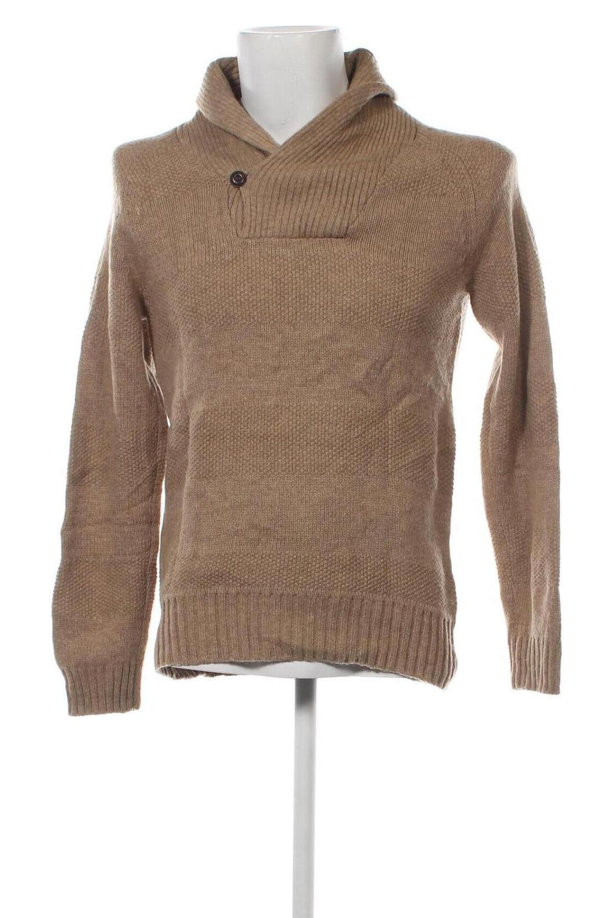 Ανδρικό πουλόβερ H&M, Μέγεθος M, Χρώμα  Μπέζ, Τιμή 6,28 €