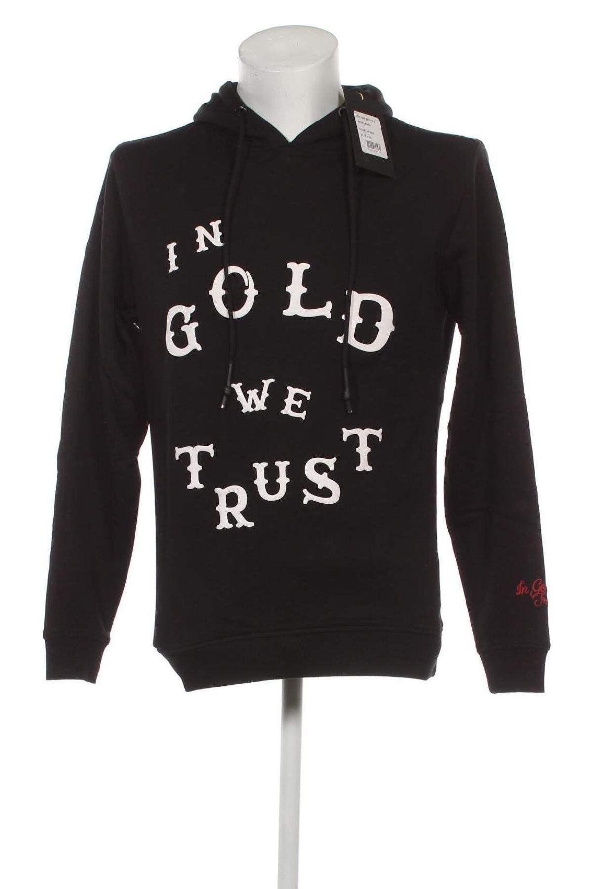 Herren Sweatshirt In Gold We Trust, Größe XS, Farbe Schwarz, Preis 12,06 €