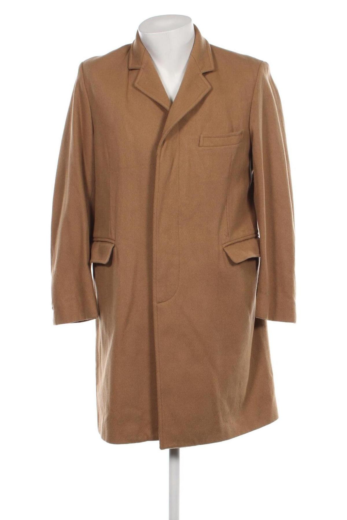 Мъжко палто, Размер L, Цвят Бежов, Цена 67,41 лв.