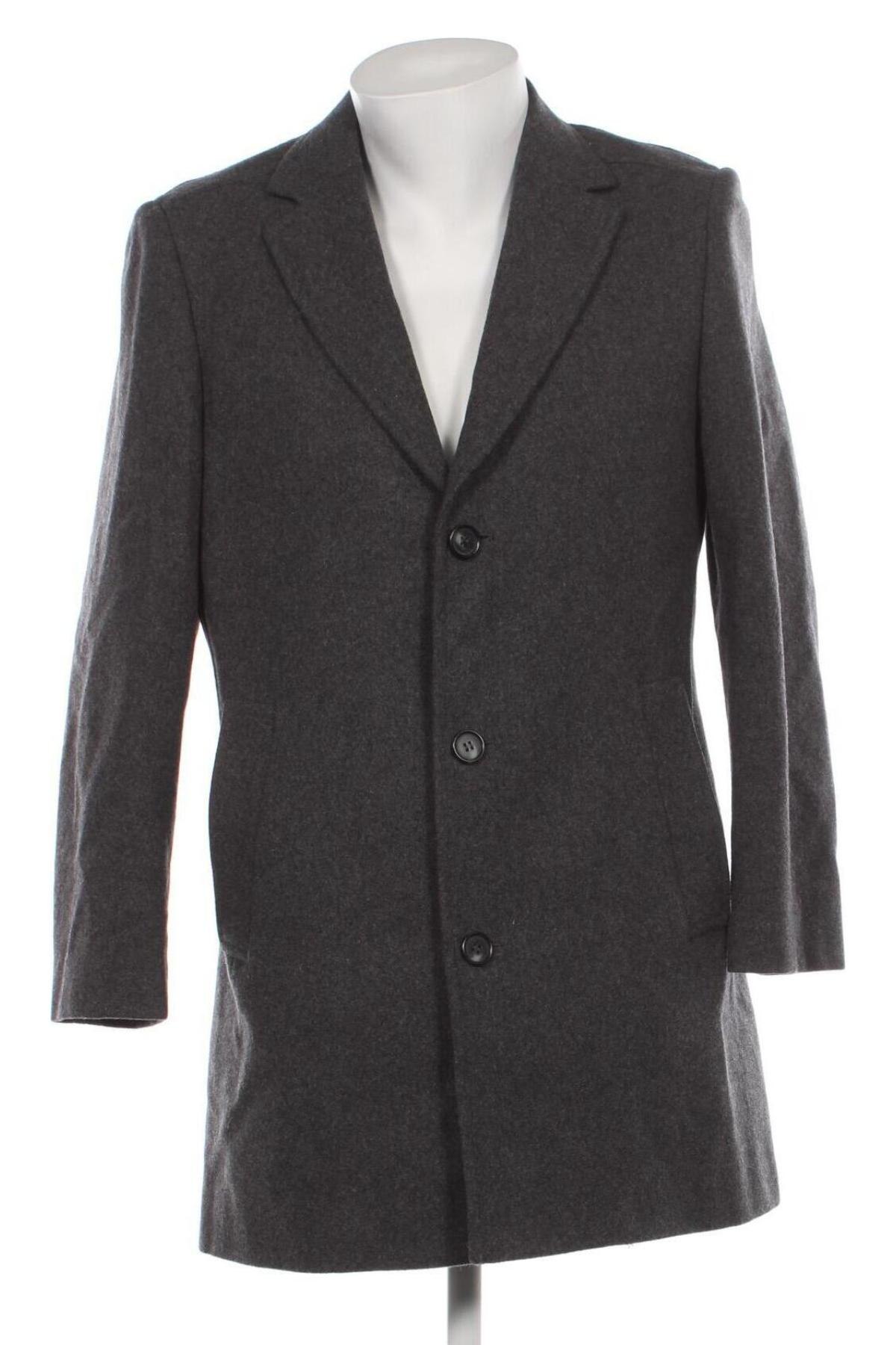 Мъжко палто Dressmann, Размер M, Цвят Сив, Цена 33,82 лв.