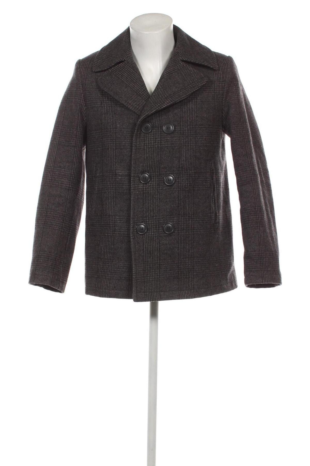 Мъжко палто H&M L.O.G.G., Размер S, Цвят Сив, Цена 74,09 лв.