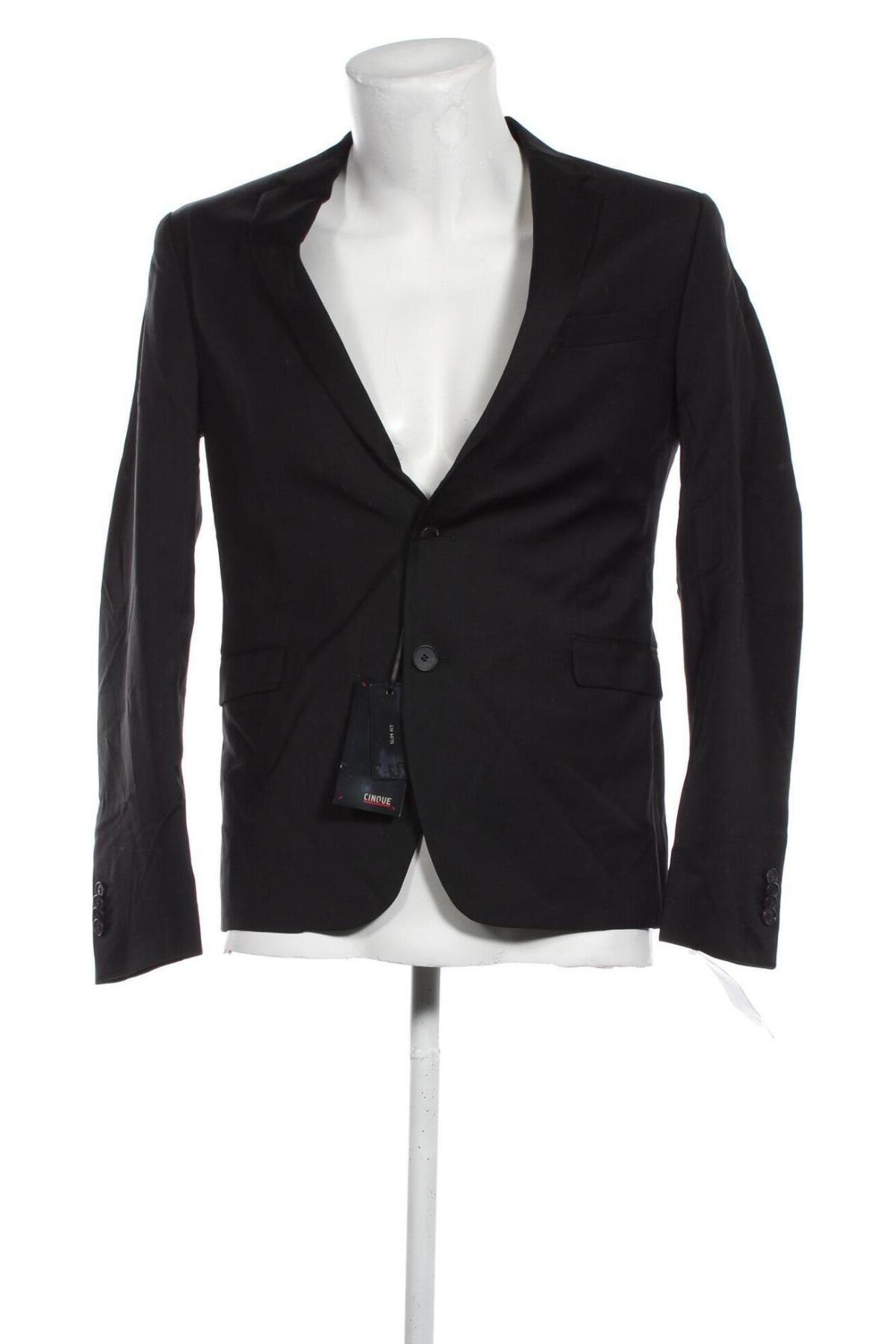 Ανδρικό σακάκι Cinque, Μέγεθος XS, Χρώμα Μαύρο, Τιμή 112,89 €
