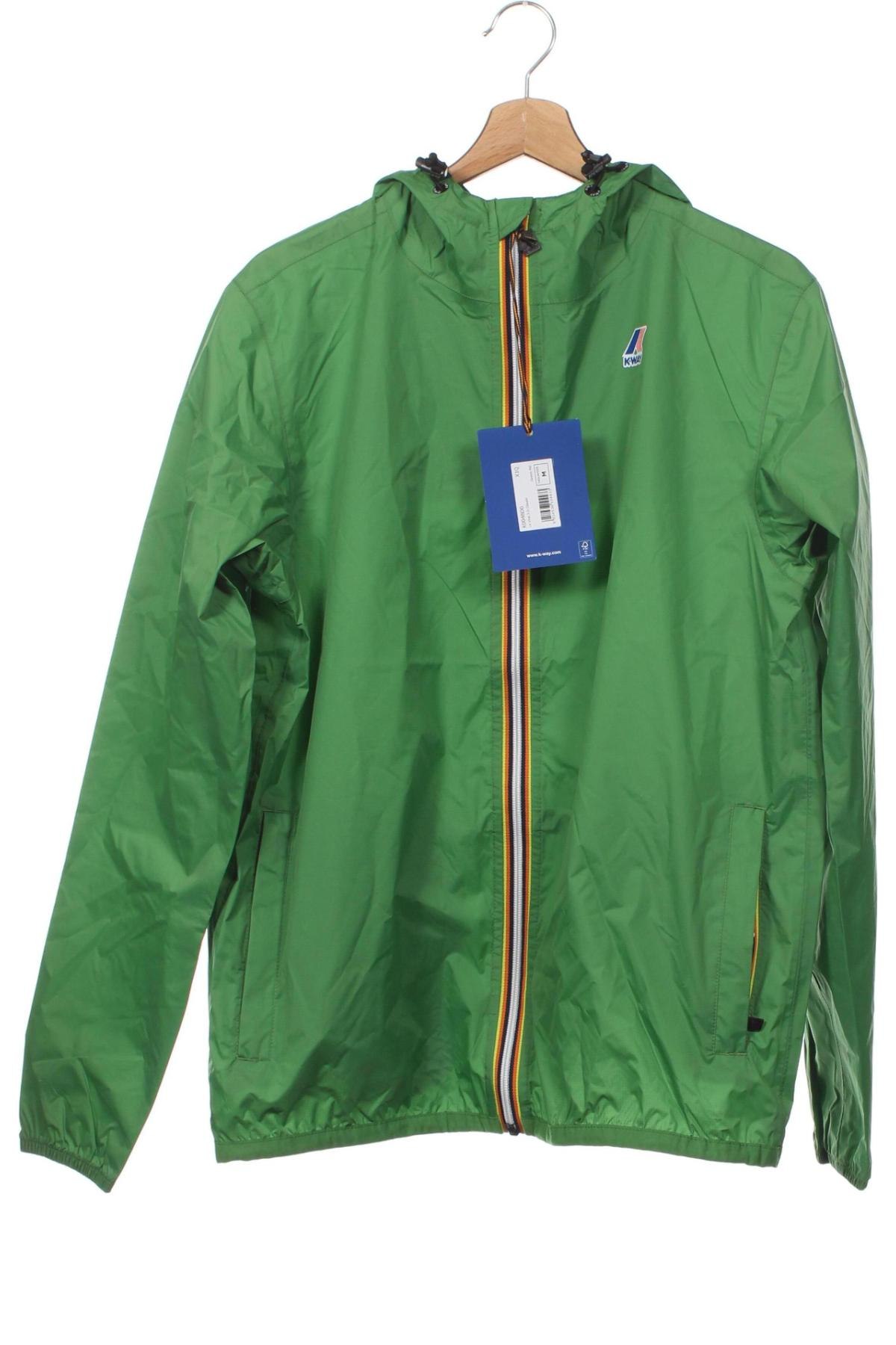 Pánska bunda  K-Way, Veľkosť M, Farba Zelená, Cena  37,23 €