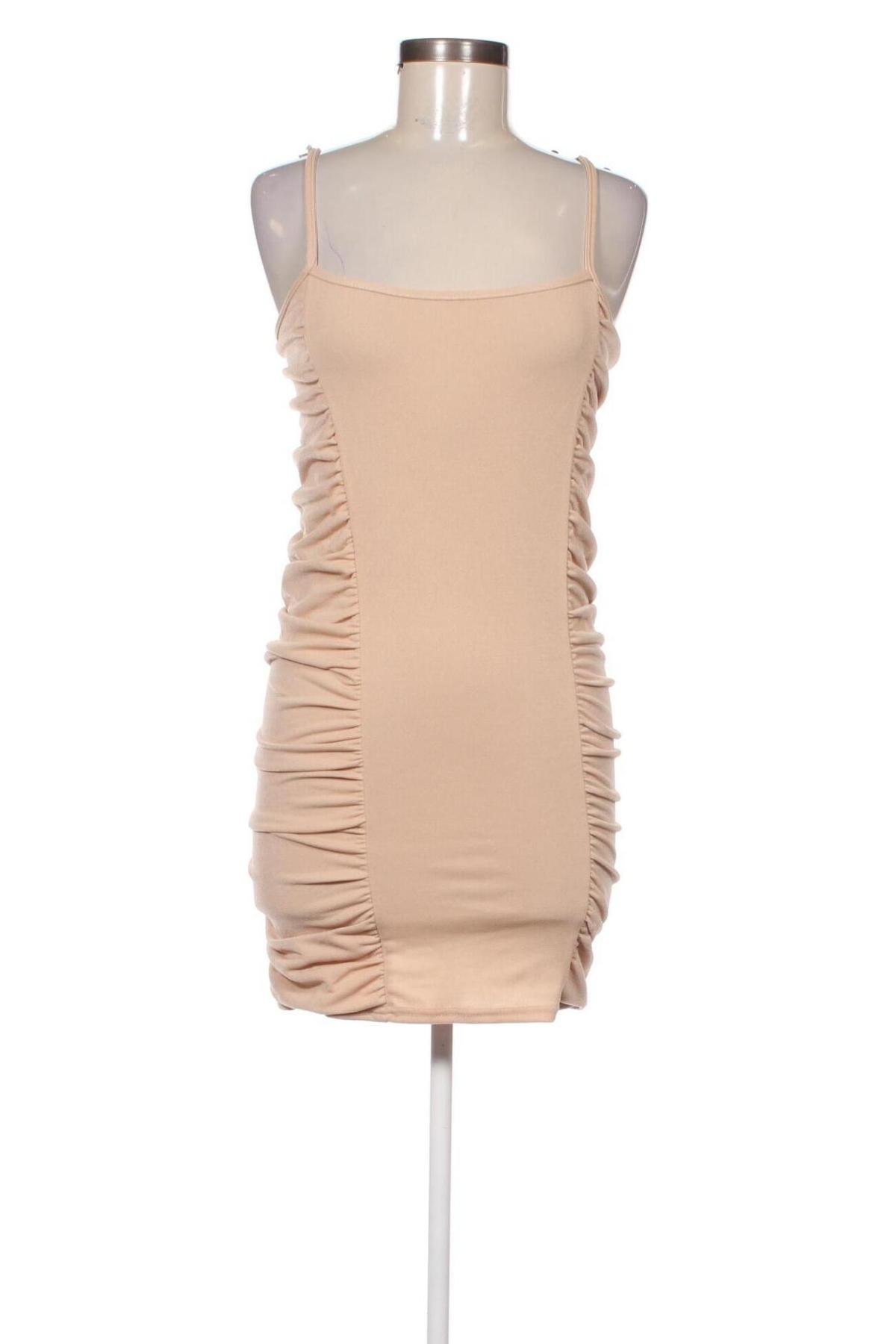 Kleid Femme Luxe, Größe M, Farbe Beige, Preis 9,48 €