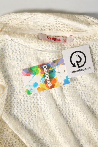 Дамска жилетка Desigual, Размер S, Цвят Екрю, Цена 139,94 лв.