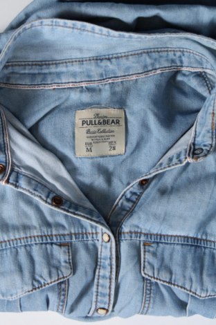 Дамска риза Pull&Bear, Размер M, Цвят Син, Цена 12,99 лв.