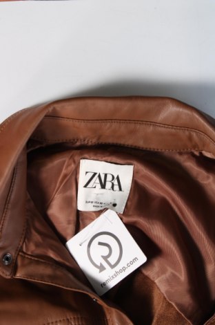 Дамска риза Zara, Размер XS, Цвят Бежов, Цена 27,49 лв.