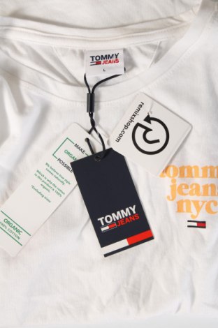 Tricou de femei Tommy Jeans, Mărime L, Culoare Alb, Preț 127,99 Lei