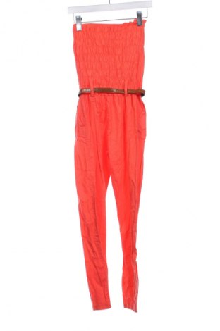 Langer Damen-Overall, Größe XXS, Farbe Orange, Preis 17,99 €