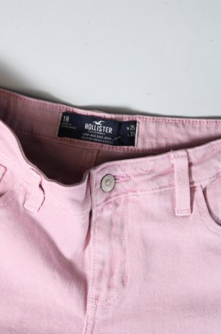 Damskie jeansy Hollister, Rozmiar S, Kolor Różowy, Cena 131,99 zł