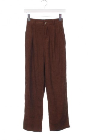 Pantaloni de velvet de femei, Mărime XXS, Culoare Maro, Preț 95,99 Lei