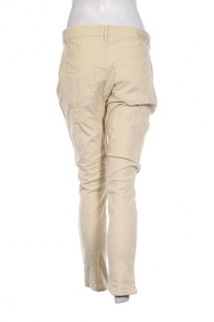 Pantaloni de velvet de femei Cortefiel, Mărime L, Culoare Ecru, Preț 63,99 Lei