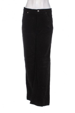 Pantaloni de velvet de femei H&M Divided, Mărime L, Culoare Negru, Preț 95,99 Lei