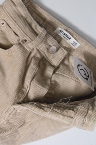 Damen Cordhose Pull&Bear, Größe XS, Farbe Beige, Preis 7,49 €