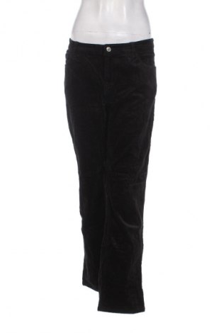 Pantaloni de velvet de femei Weekday, Mărime XL, Culoare Negru, Preț 27,99 Lei