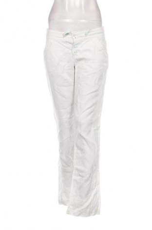 Pantaloni de femei Clockhouse, Mărime S, Culoare Alb, Preț 59,99 Lei