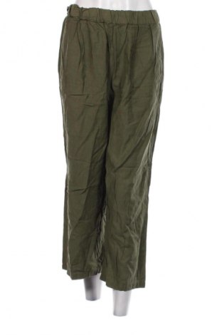 Pantaloni de femei Pull&Bear, Mărime L, Culoare Verde, Preț 95,99 Lei