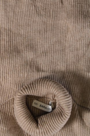 Дамски пуловер Zara Knitwear, Размер S, Цвят Бежов, Цена 27,49 лв.