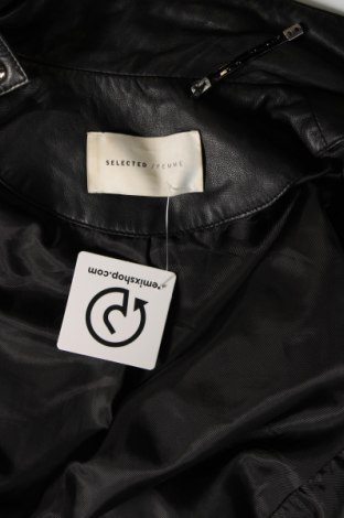 Damen Lederjacke Selected Femme, Größe S, Farbe Schwarz, Preis € 54,41