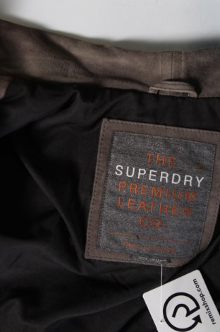 Női bőrdzseki Superdry, Méret S, Szín Bézs, Ár 44 599 Ft